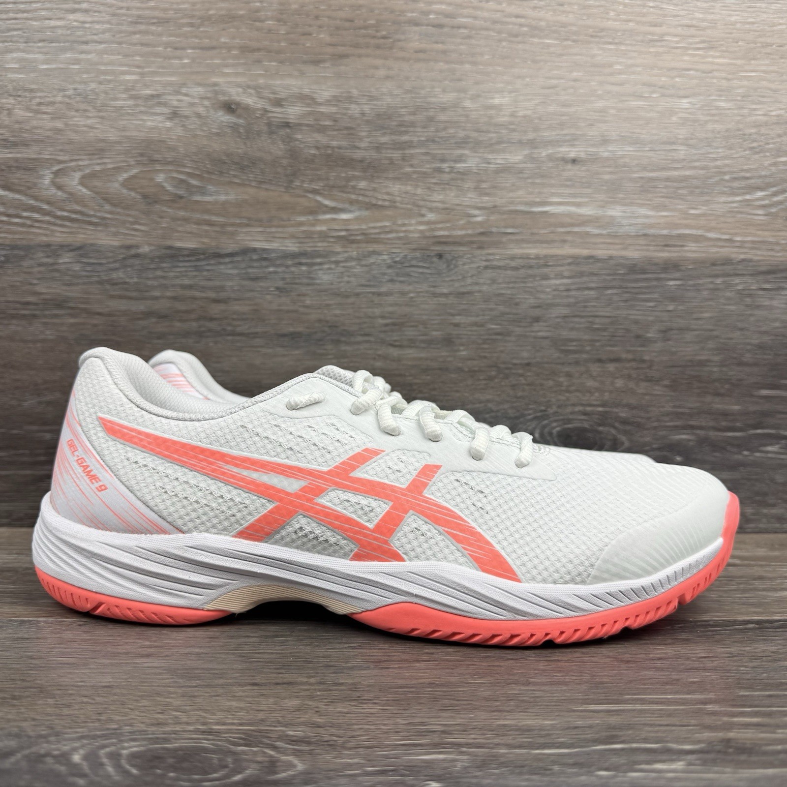 ASICS GEL-Game 9 Shoes Women Size 11.5 Tennis Pickleball Court White Pink