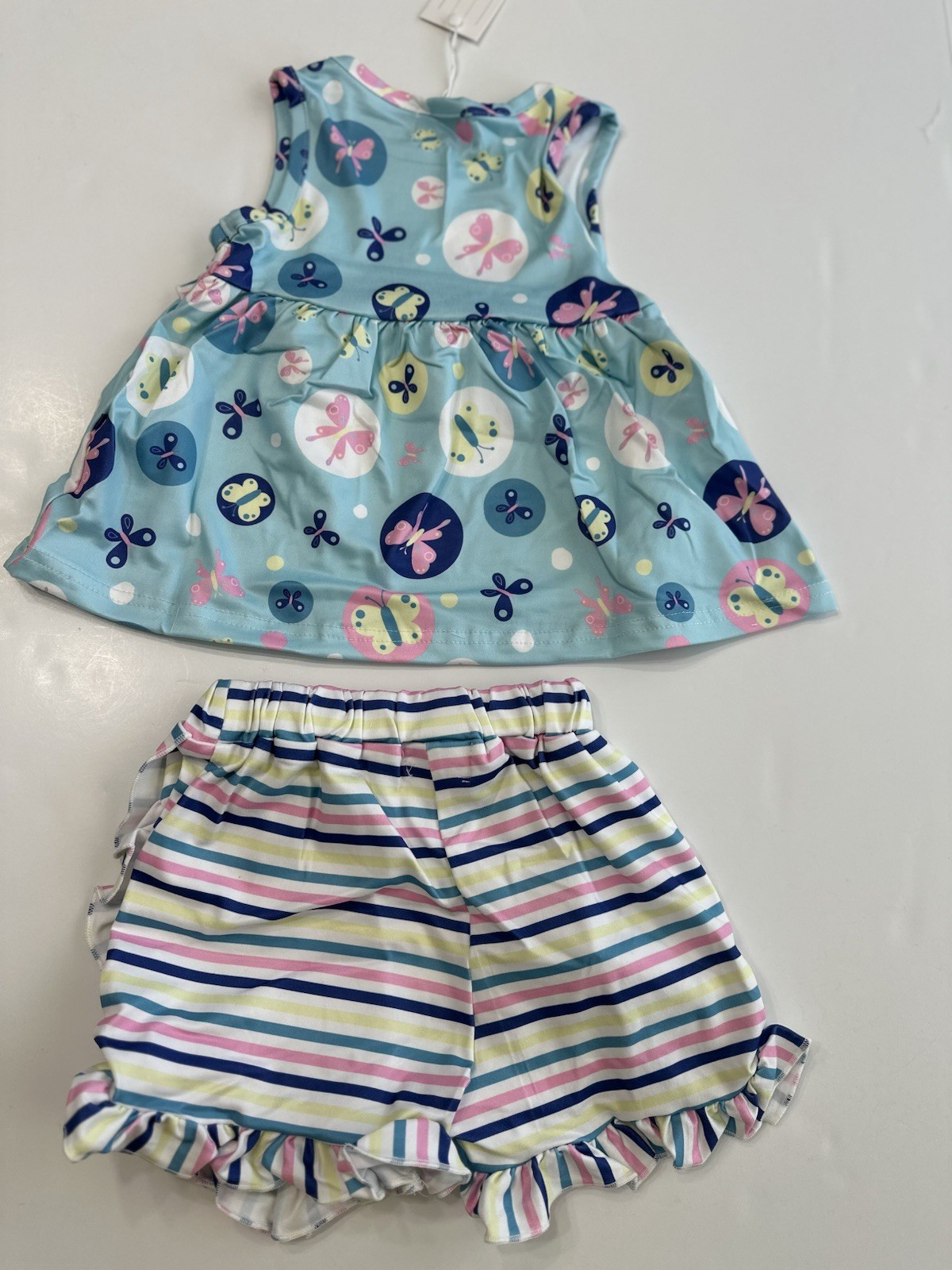 Pete & Lucy Playful Butterflies Baby Outfit Size 6-12 Months NWT