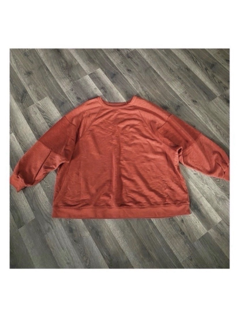 Madewell Burnt Orange Boho Sweatshirt Size 3X