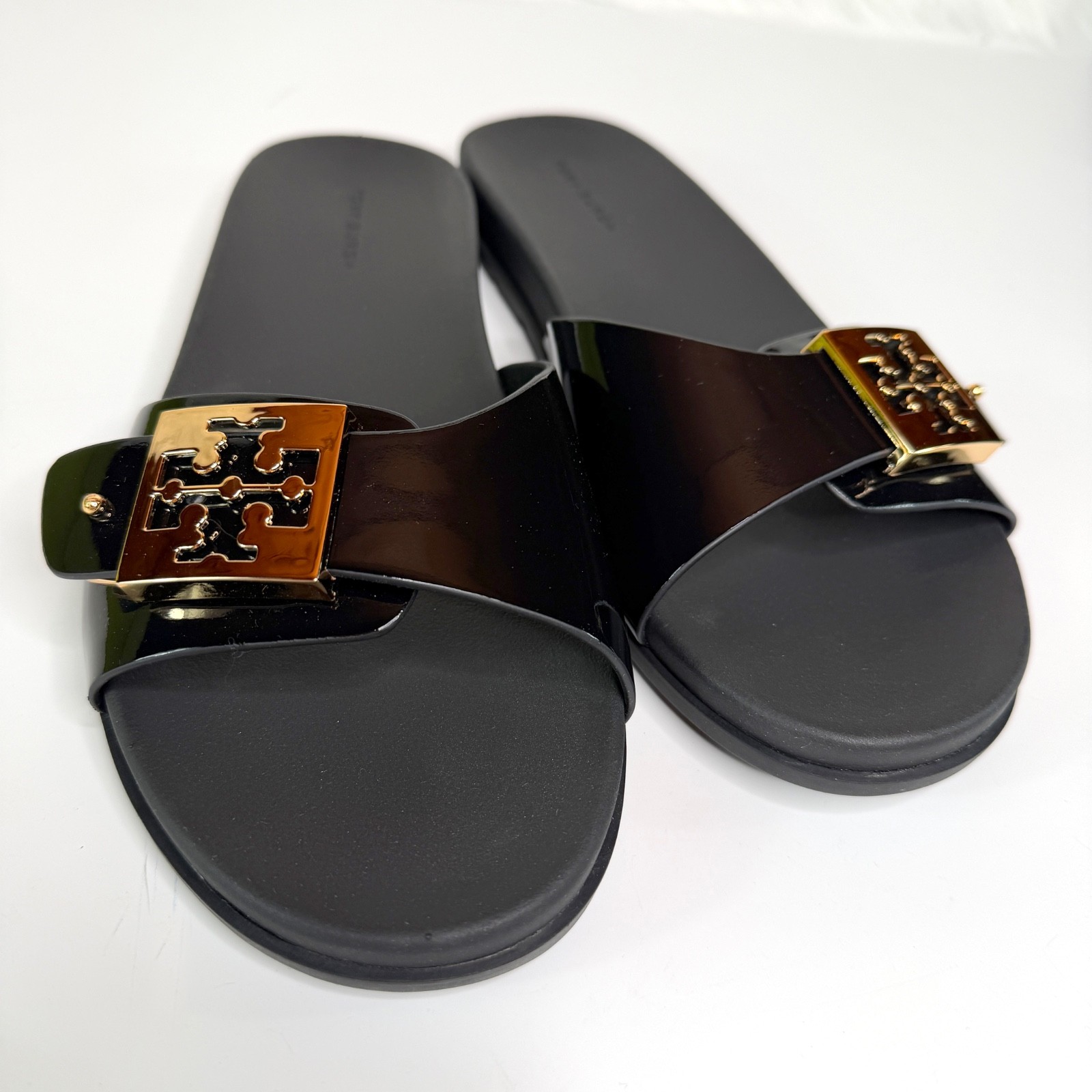 Tory Burch Women’s Mellow Buckle Slide Sandals – Black