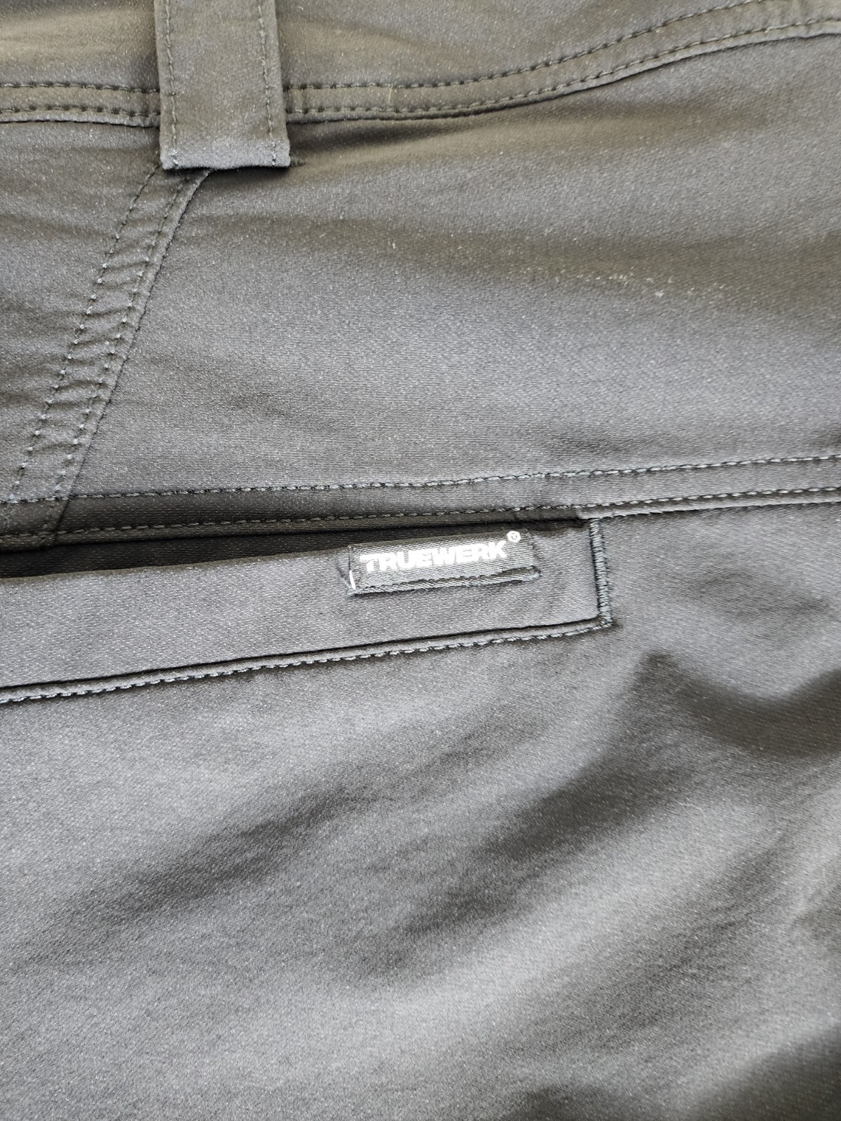 TRUEWERK T2 WerkPant Men’s Black Canvas Workwear Pants Regular Fit 44W