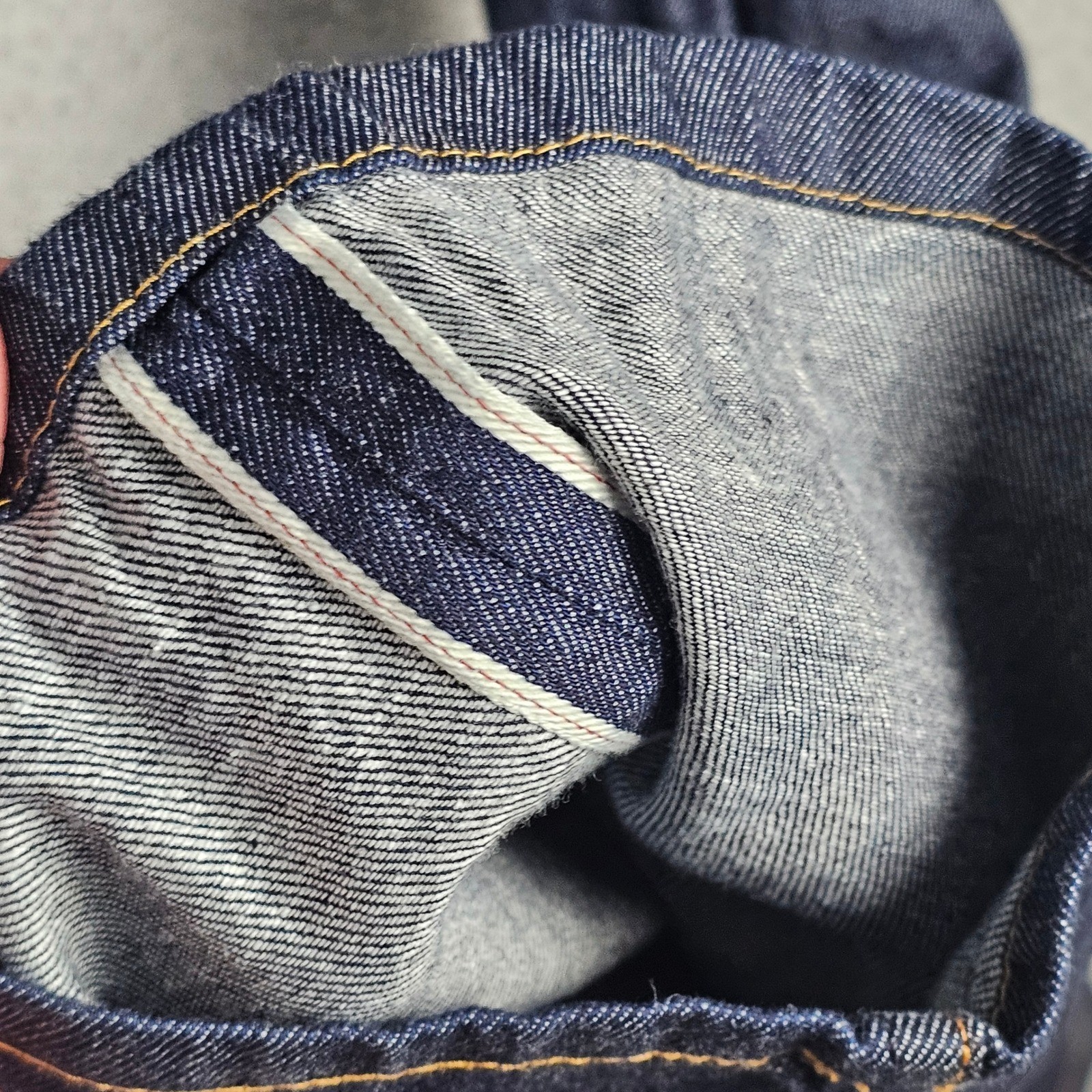 Gustin Jeans Mens 34 Blue Straight Raw Selvedge Denim Made in USA California