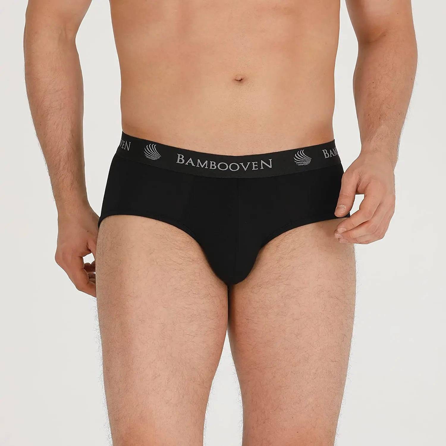 Men’s Bamboo Briefs with Pouch – 4-Pack Soft & Breathable Underwear