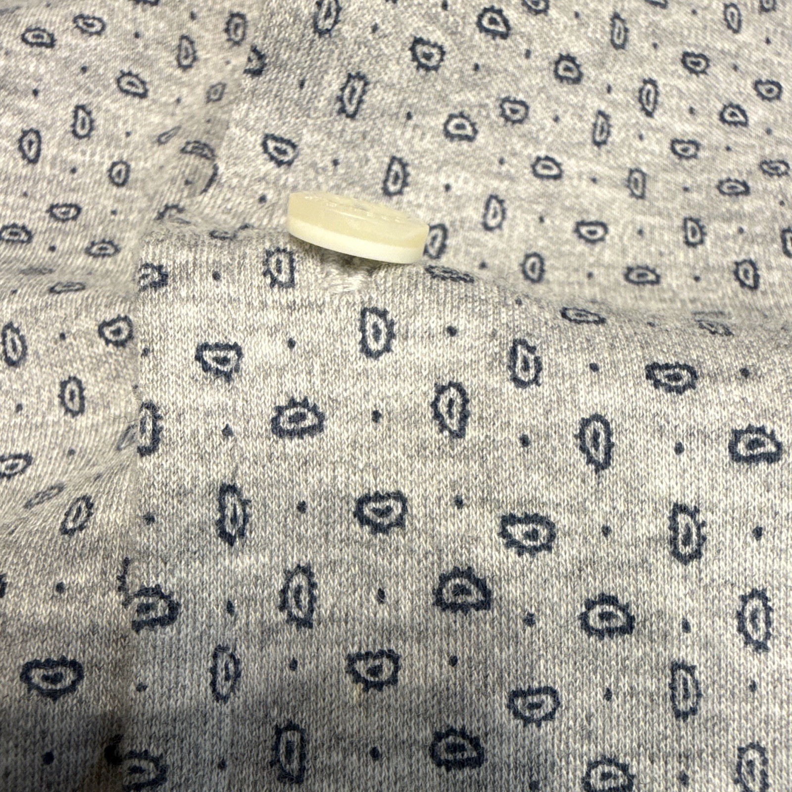 Cremieux Classics Men’s L Gray/Blue 100% Supima Cotton Button-Up Shirt