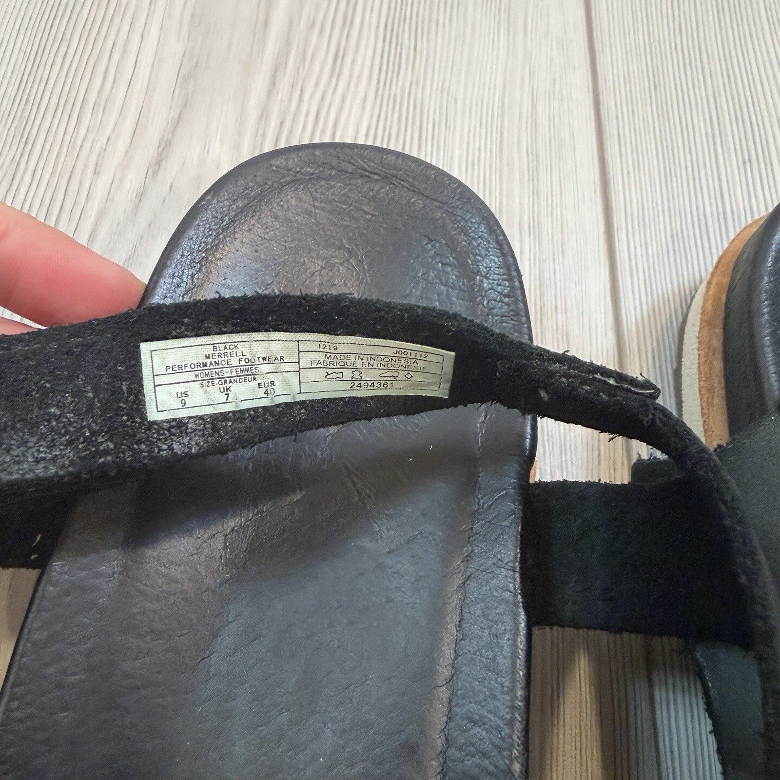 Merrell Black Leather Juno Mid Ankle Wrap Strappy Gladiator Sandals 9