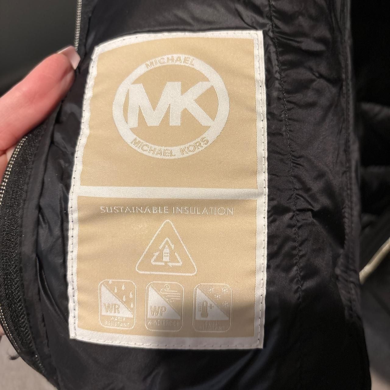 Michael Michael Kors Quilted Puffer Jacket with Faux Fur Collar