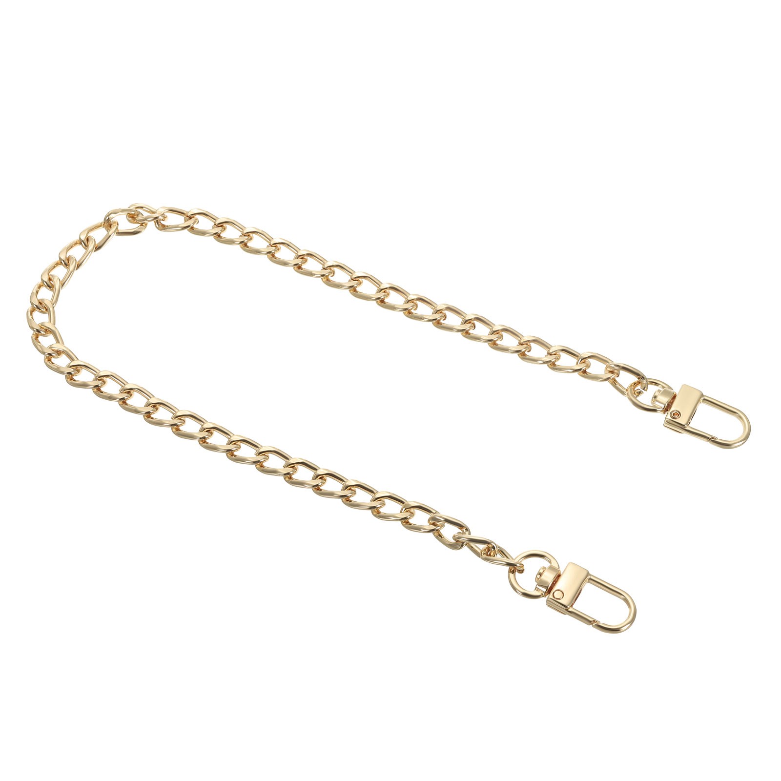 Purse Flat Chain Strap 16″ for DIY Purse Handbag Clutch Light Gold