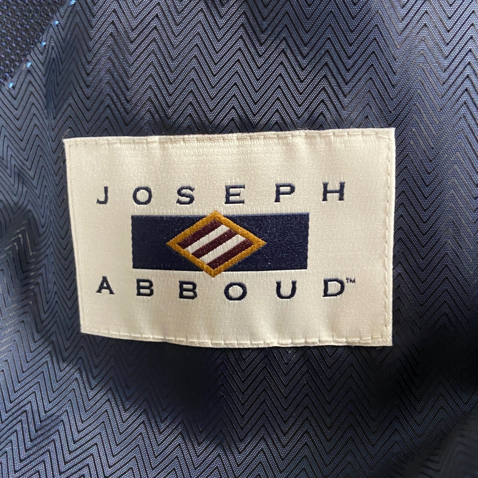 Joseph Abboud Heritage Blazer Mens 46R Navy Blue Reda Italian Fabric Wool Jacket