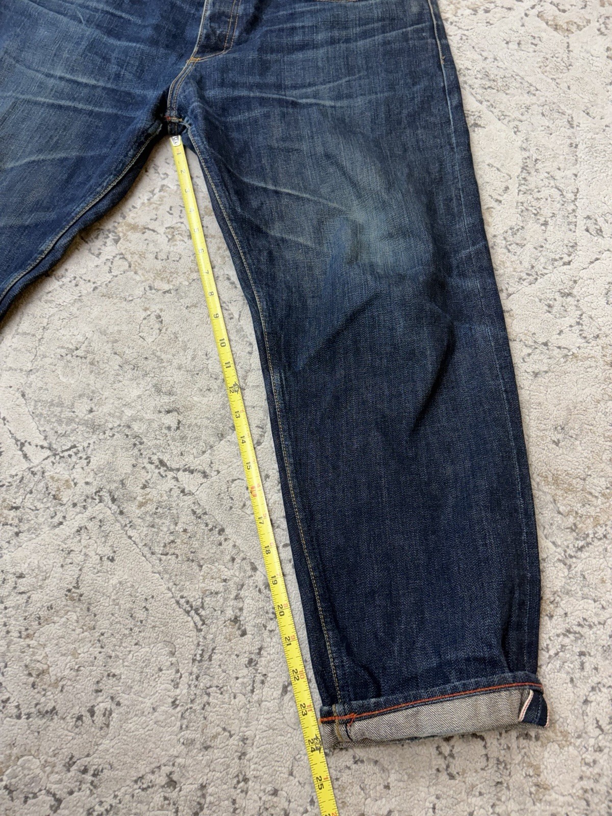 Gustin California Straight Raw Selvedge denim jeans Men’s size 38