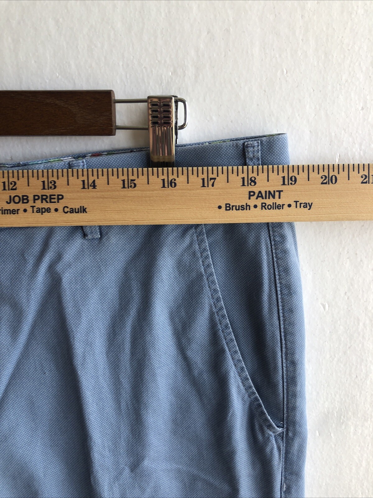 Meyer NWT Chinos / Casual Pants Size 54EU 38US Tokyo In Solid Blue Cotton Blend
