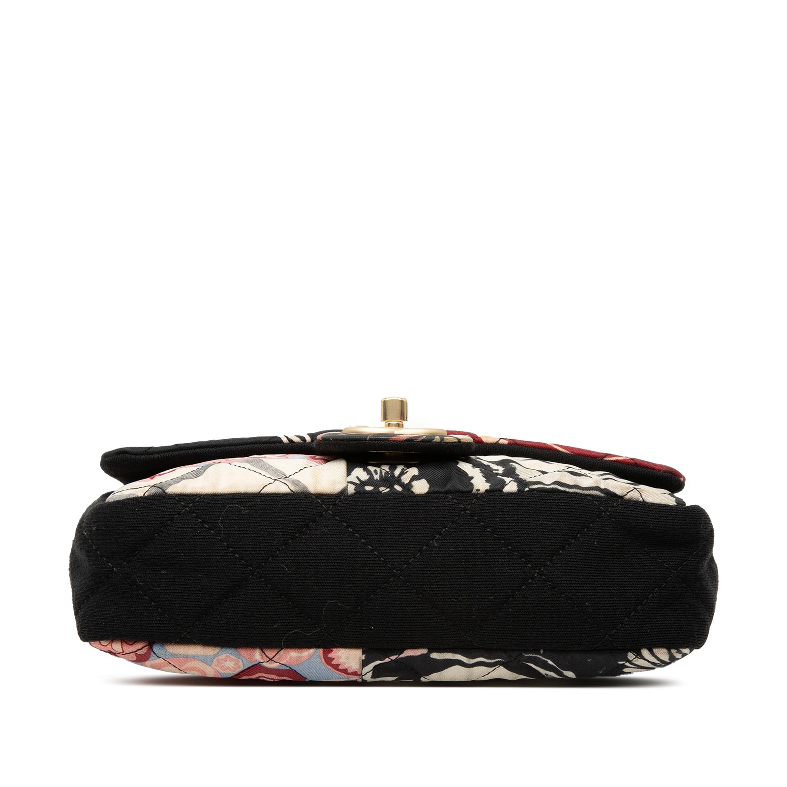 Chanel Mini Rectangular Printed Nylon and Jersey Patchwork Single Flap