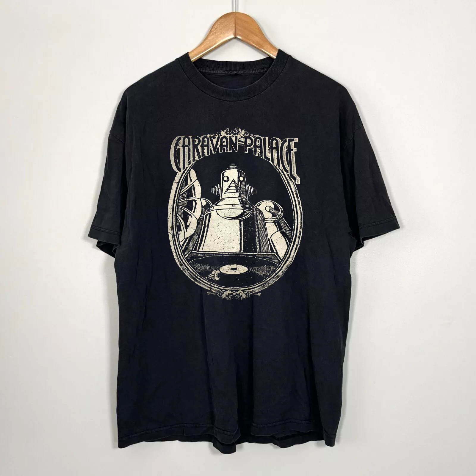 CARAVAN PALACE Band Short Sleeve Cotton Black All Size S-5XL AM3050