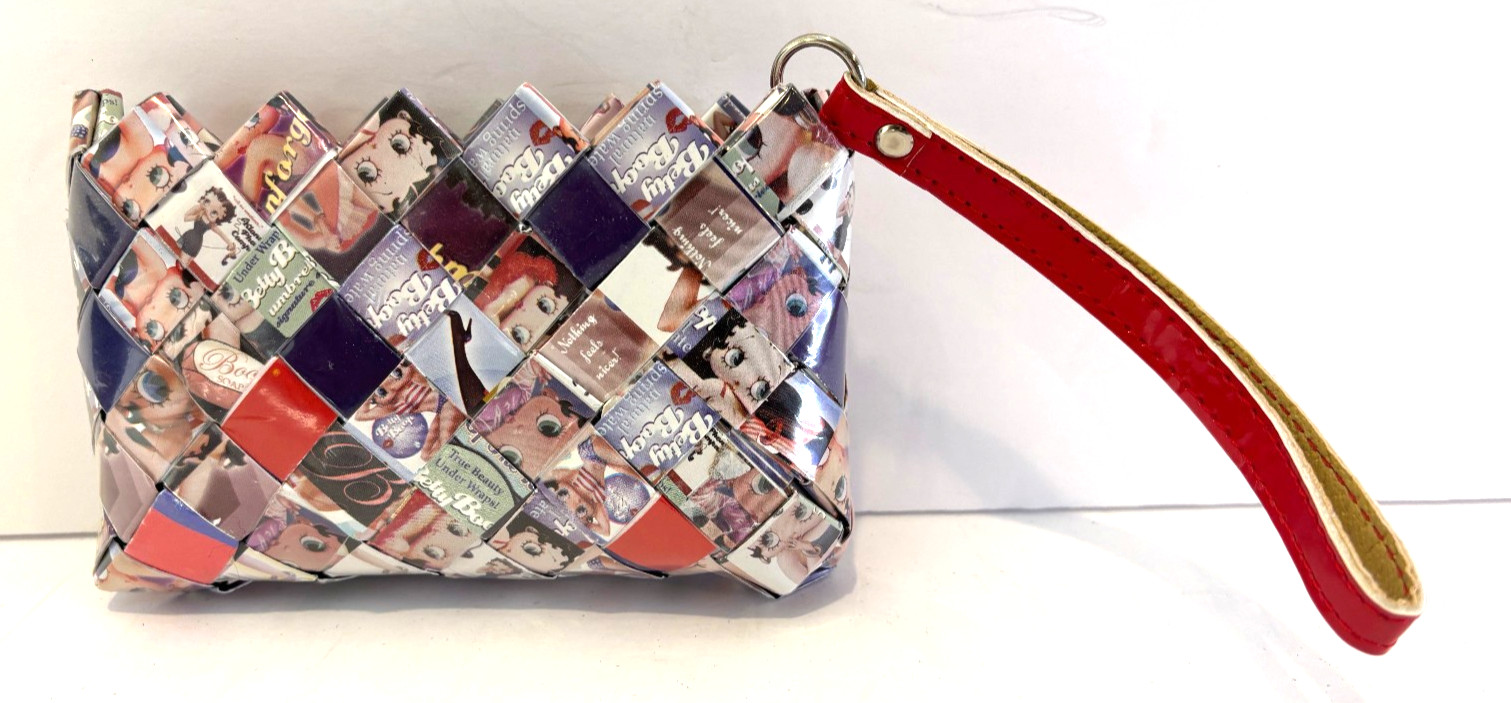 Nahui Ollin Betty Boop Candy Wrapper Wristlet Wallet