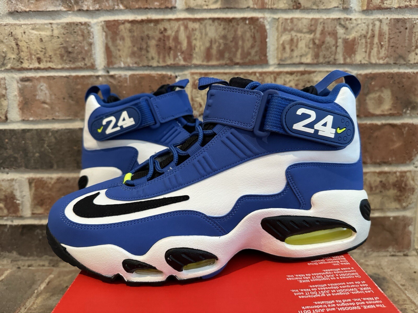 New 10.5 Nike Air Griffey Max 1 Varsity Royal Volt Sneakers 2021 DJ5161-400 Men