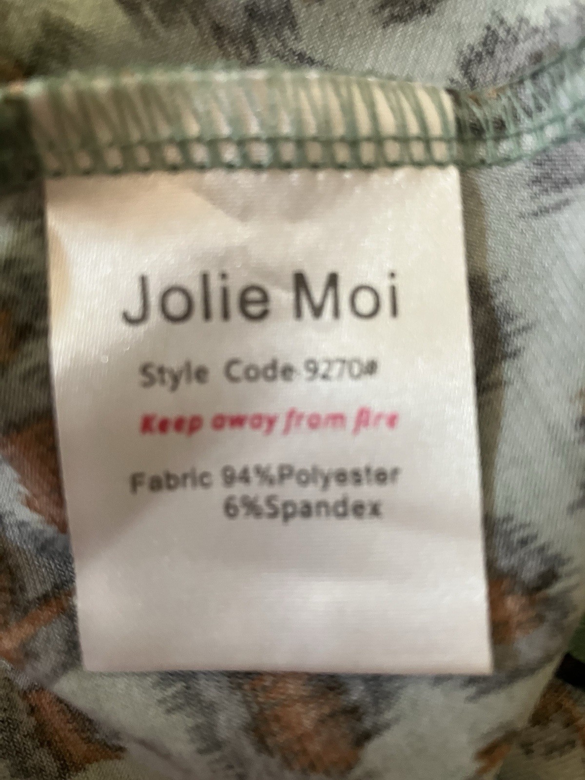 Jolie Moi Luciana Green Leopard Print Dip Hem Midi Dress. Size 18 UK