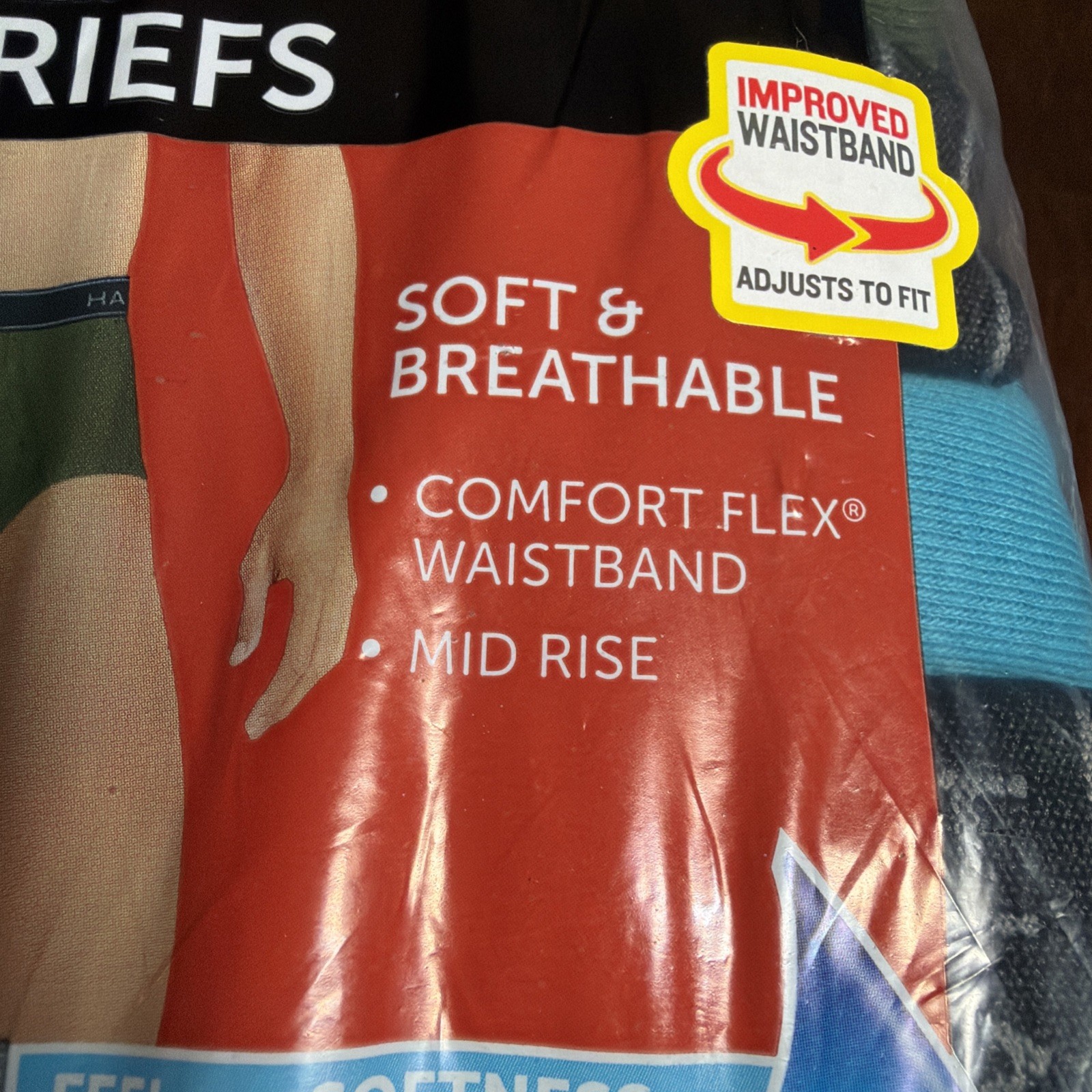 Hanes Men’s 6 Tagless Briefs Small 28-30” Mid Rise New In Sealed Package (T)