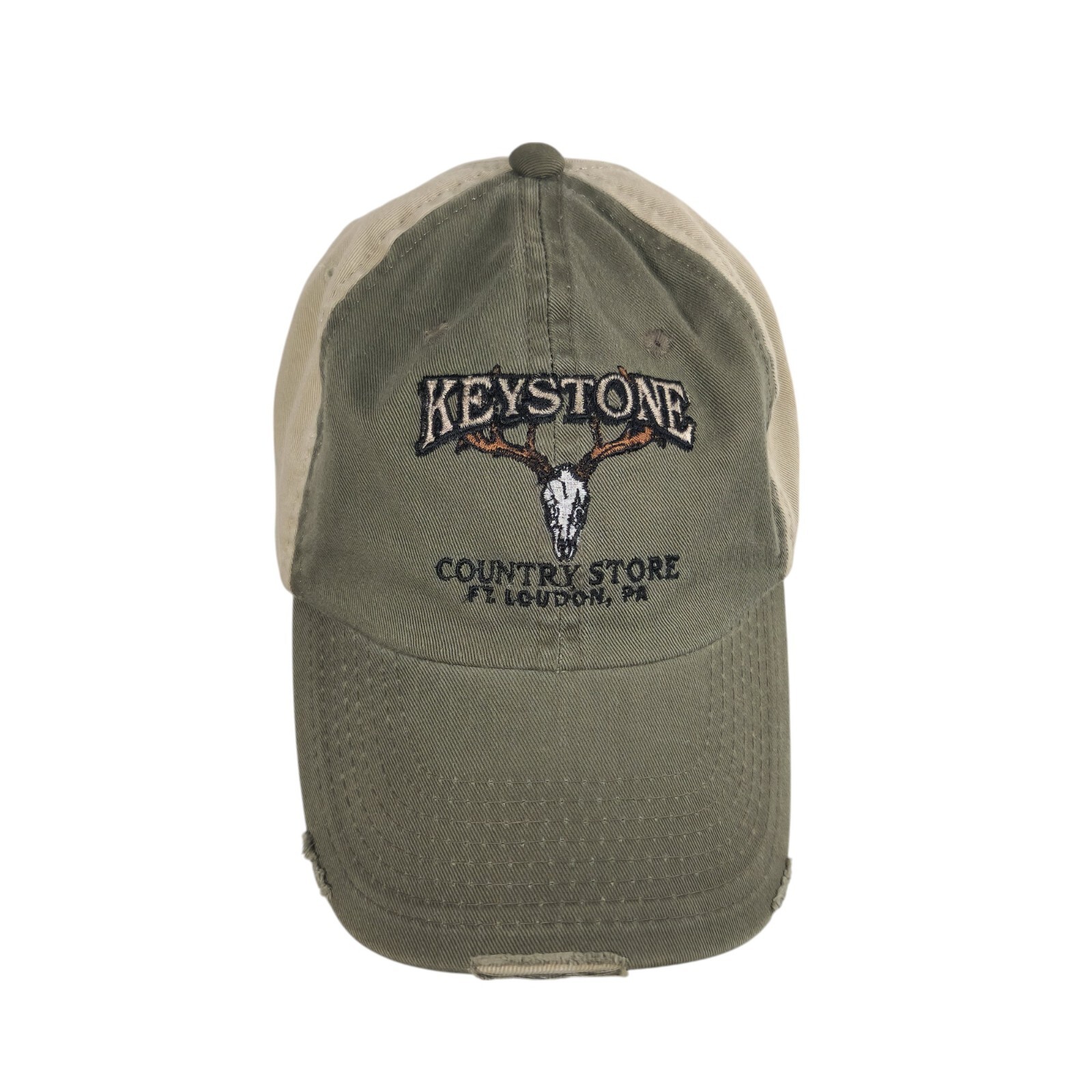 Keystone Country Store Ft Loudon PA Hunting Team Deer Skull Strapback Hat by OC