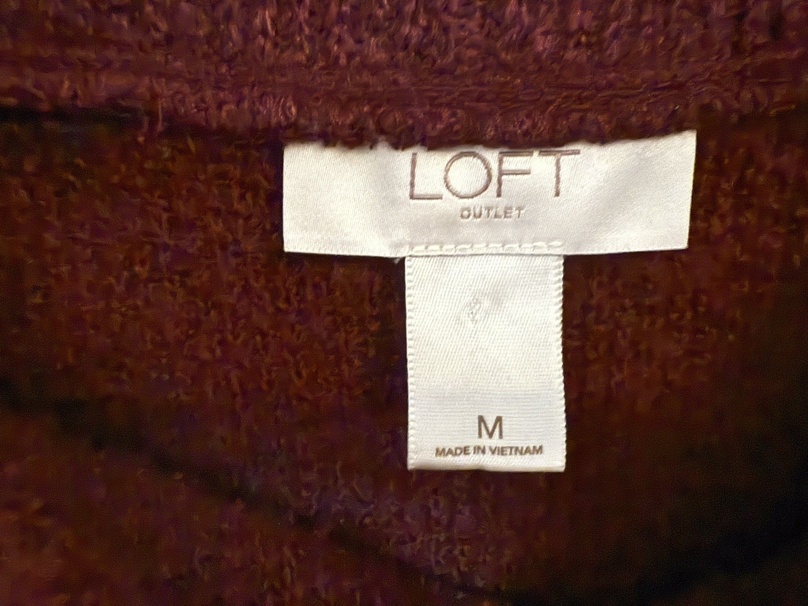 Loft Women’s Mock Neck Sweater, Size Medium, Acrylic/polyester/spandex Blend