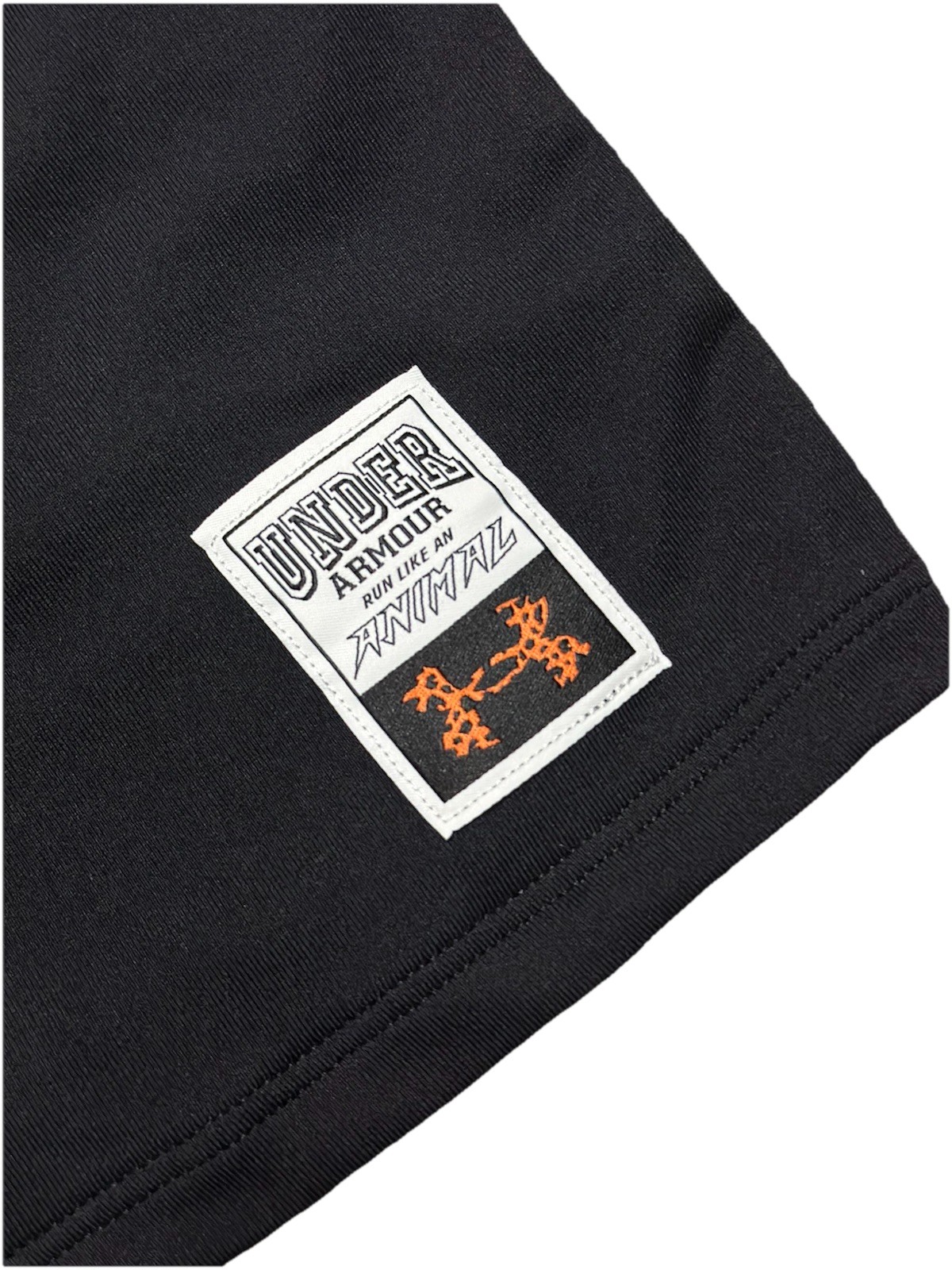 Under Armour “Run Like An Animal” Long Sleeve Running Shirt Black Fitted Size M