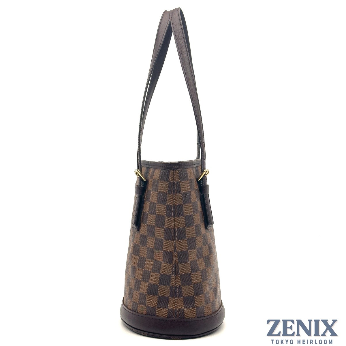 USA-Made Louis Vuitton Marais Damier Ebene Canvas Leather Handbag N42240 2003 LV