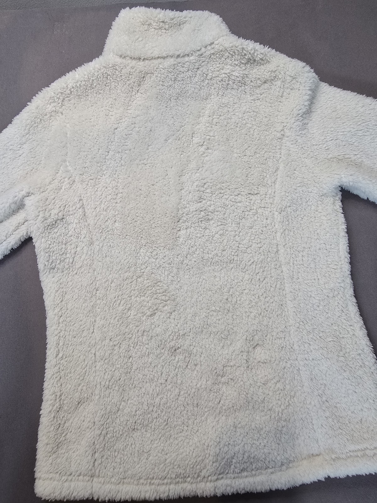 Patagonia Women’s Size S Los Gatos 1/4 Zip Fleece Pullover Ivory Sherpa EUC