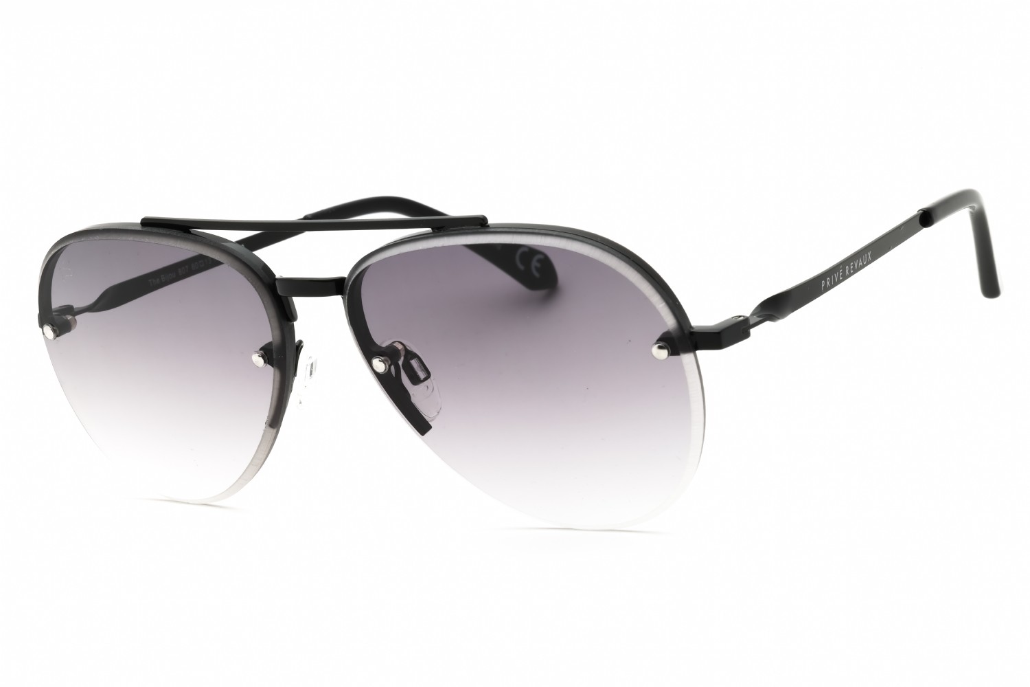 PRIVE REVAUX PRBIJOU-807-60 Sunglasses Frame Size 60mm 140mm 13mm BLACK Unisex