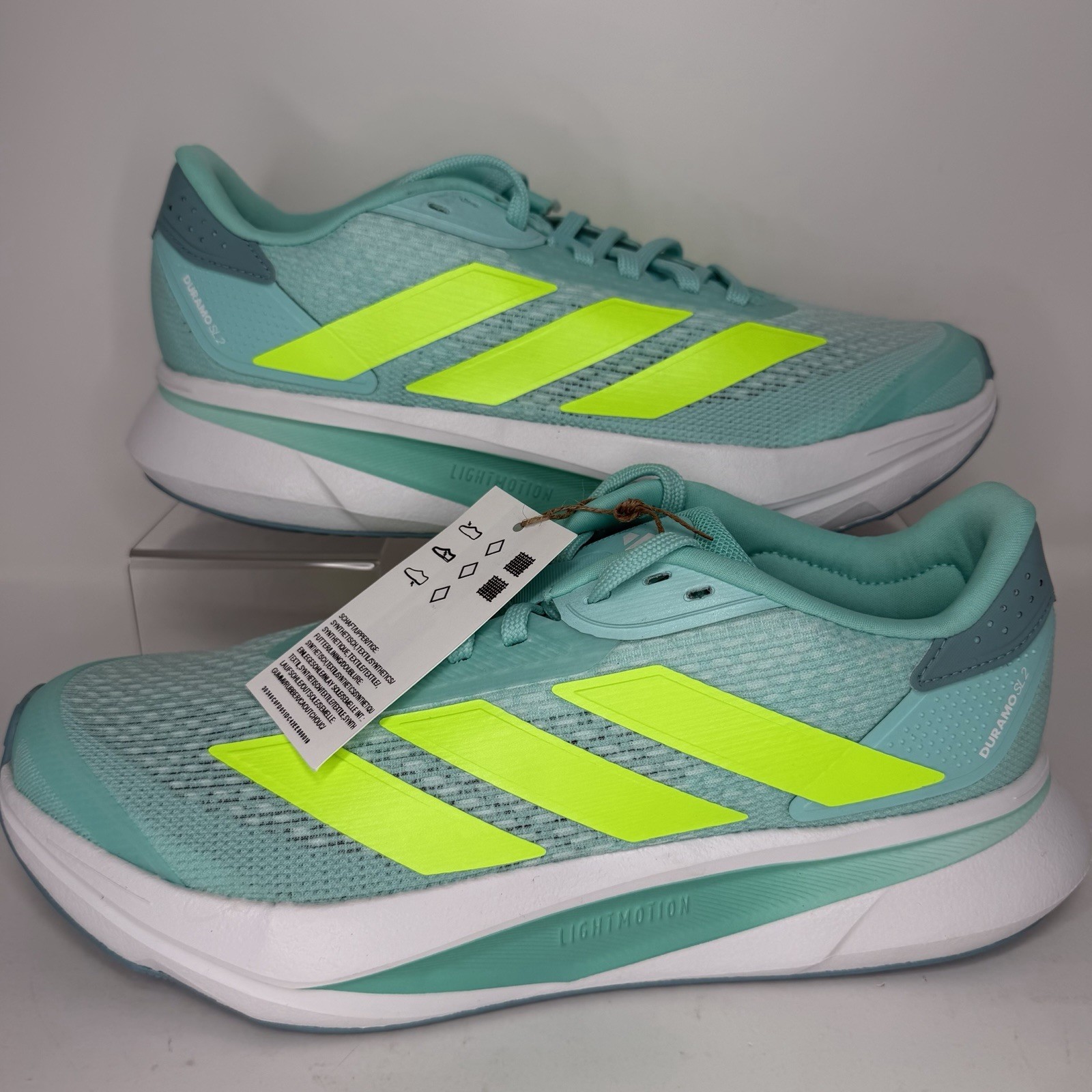 adidas Duramo SL2 M Men’s Running Sneakers Blue Teal Green Size 7.5 JS4396 NEW