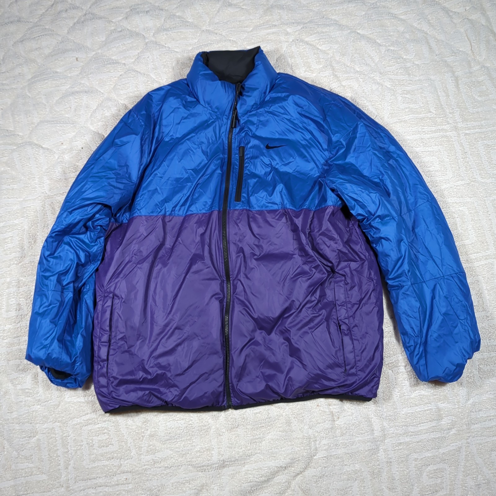 NIKE ALLIANCE Men’s 2XL Flip It Reversible 614688 Black Snow Active Puffer Coat
