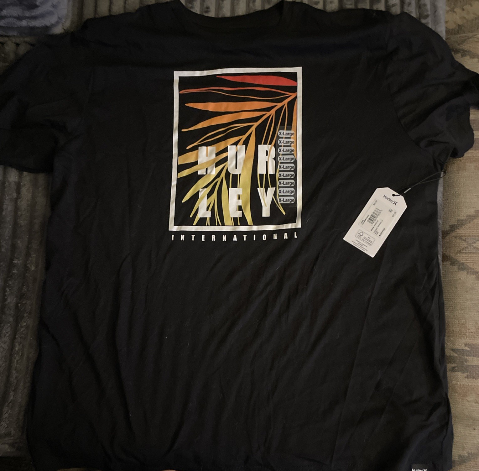 Hurley Short Sleeve T-Shirt Window Tropics XL Men’s Original Tags