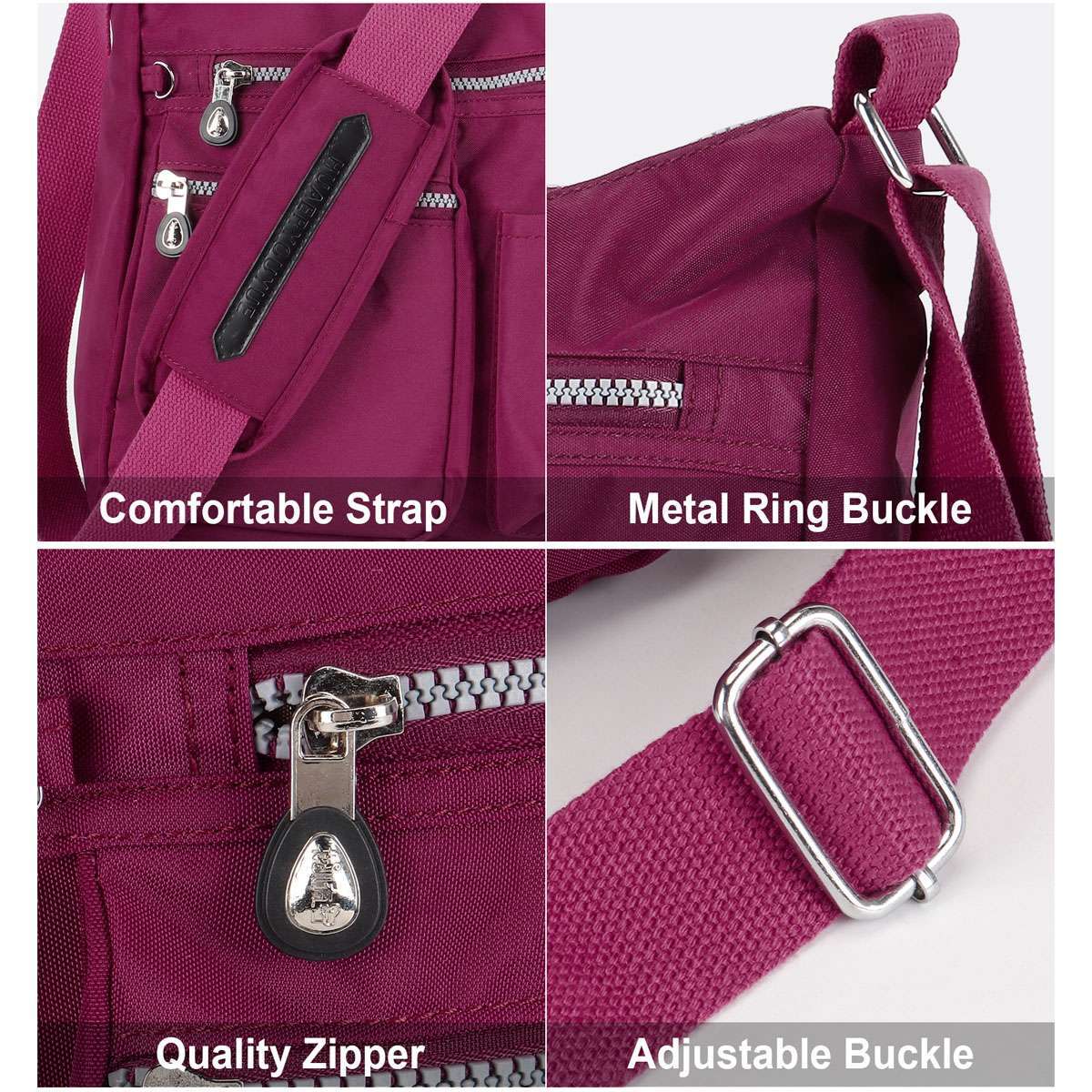 Waterproof Messenger Cross Body Ladies Handbag Shoulder Bag Womens Large Purse