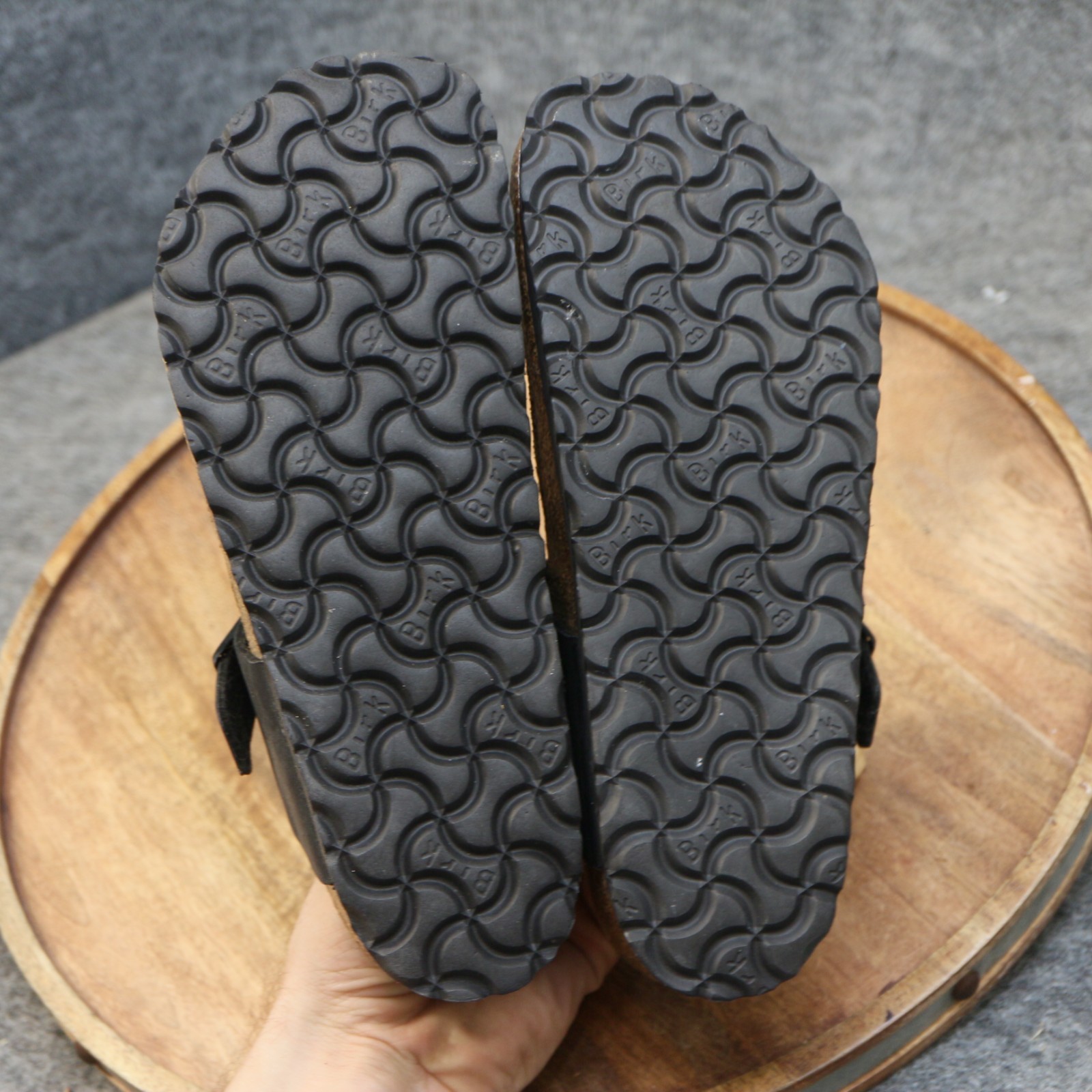 Birkenstock Womens Gizeh Black Birko-Flor Thong Sandals Size 38 US 7 Reg.