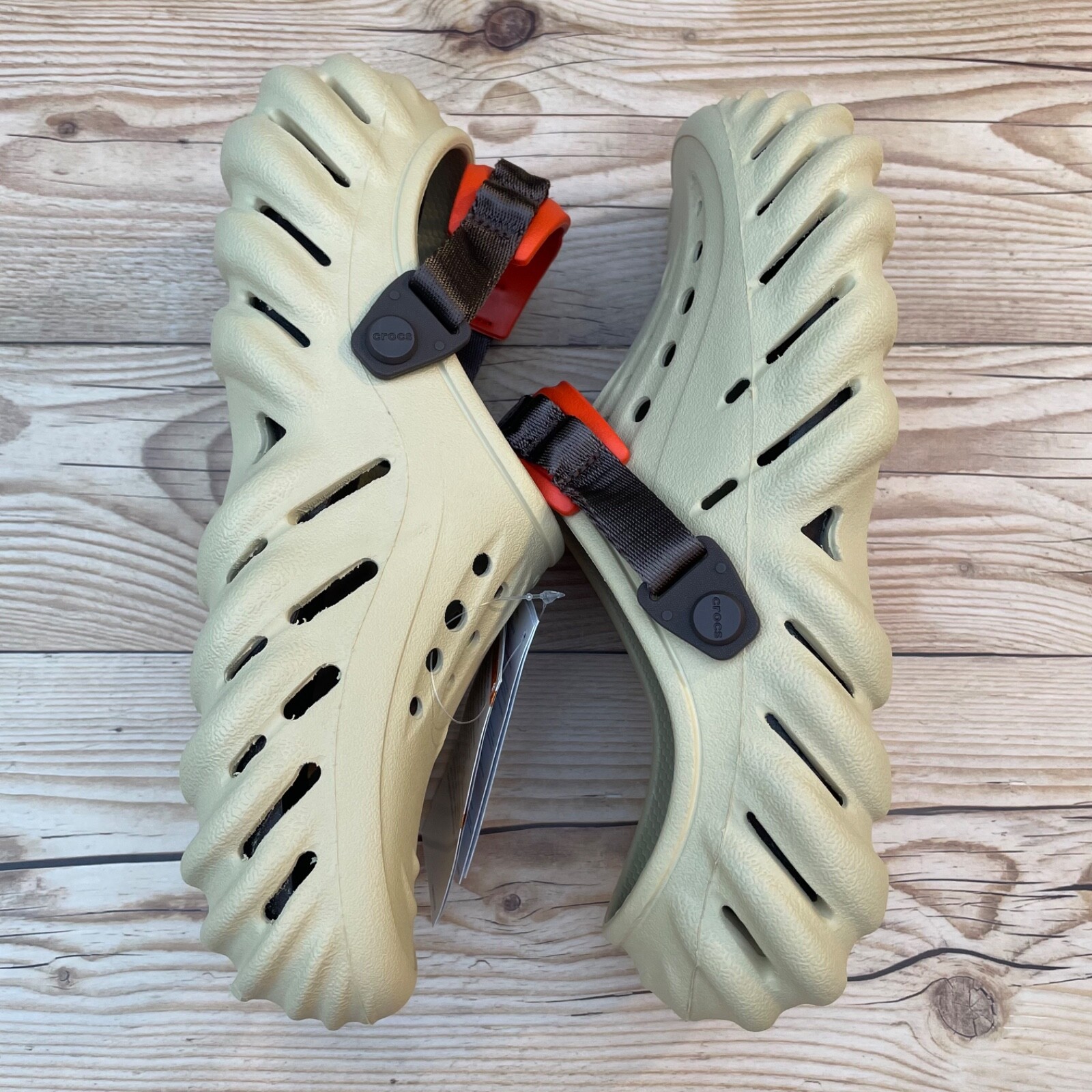 Crocs Echo Clog Beige/Brown/Orange Select-a-Size