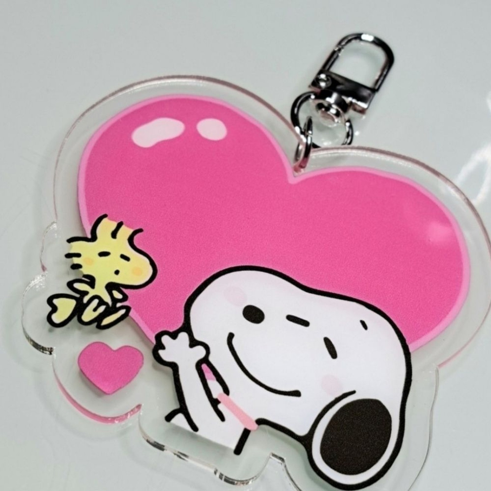 Peanuts Snoopy & Woodstock Keychain Purse Backpack Charm Clip