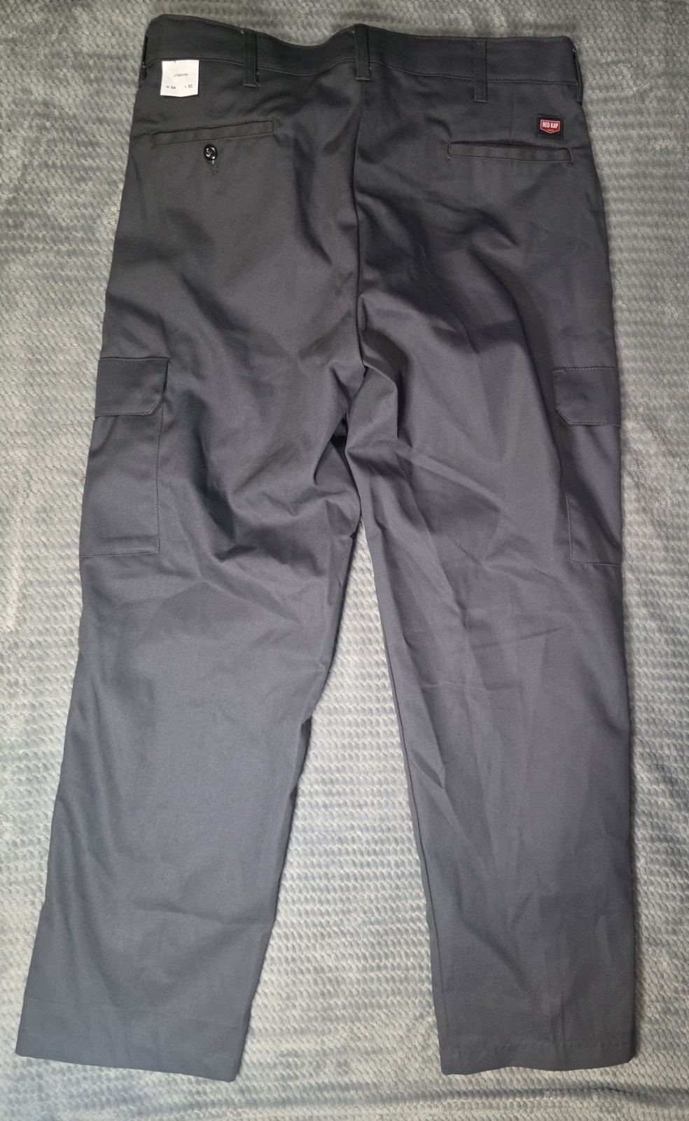 Red Kap PT88CH9 Men’s Gray Work Pants 34×32 Twill Poly/Cotton Construction