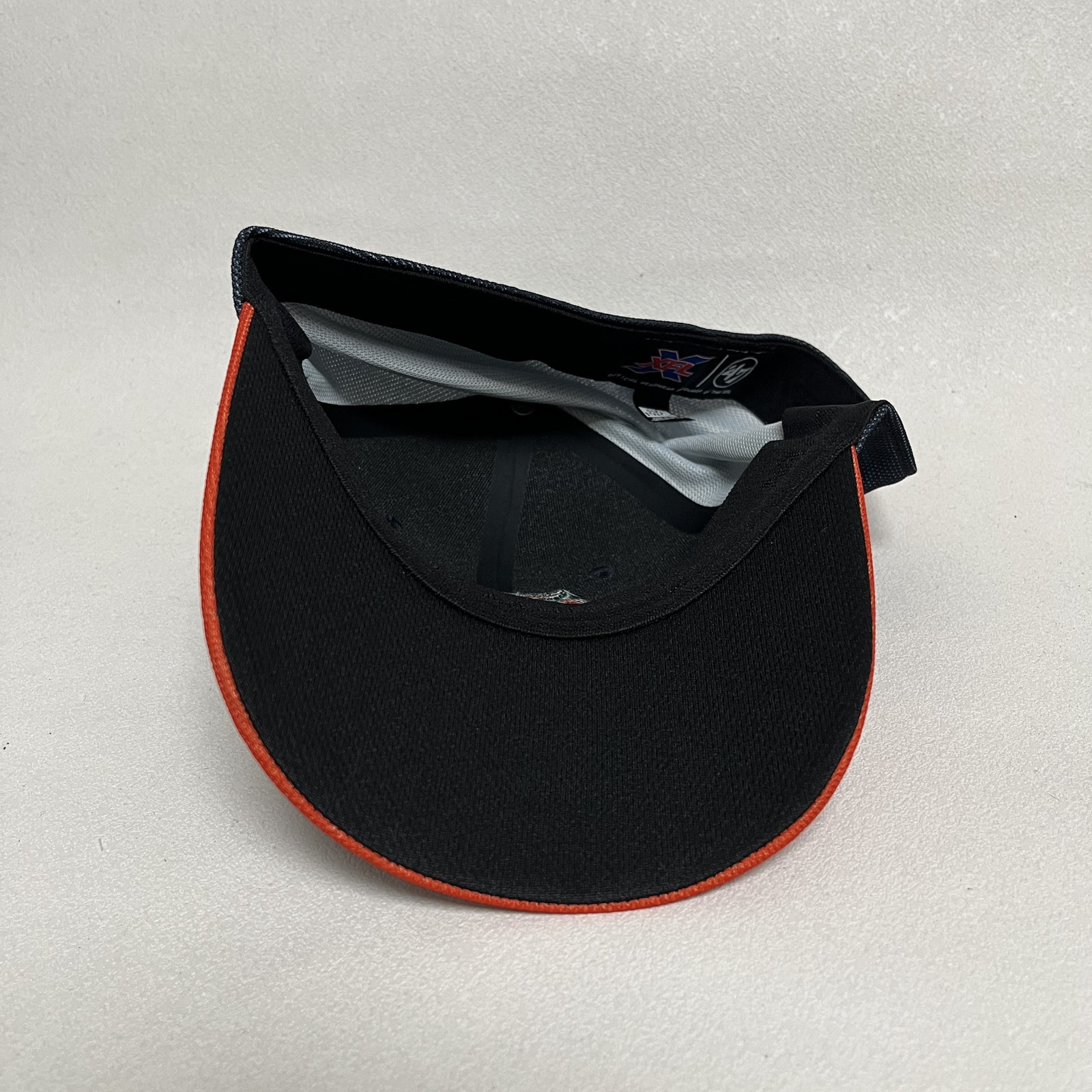 ’47 Seattle Dragons Fitted Cap Navy Orange Curved Brim XFL Hat
