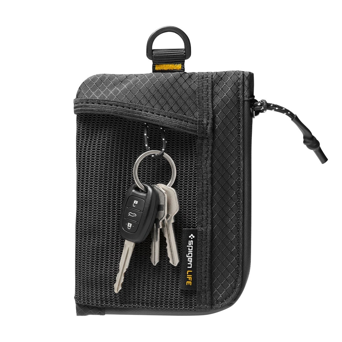 Spigen Life Soft Card Holder RFID Blocking Slim EDC Wallet with Mesh Pocket