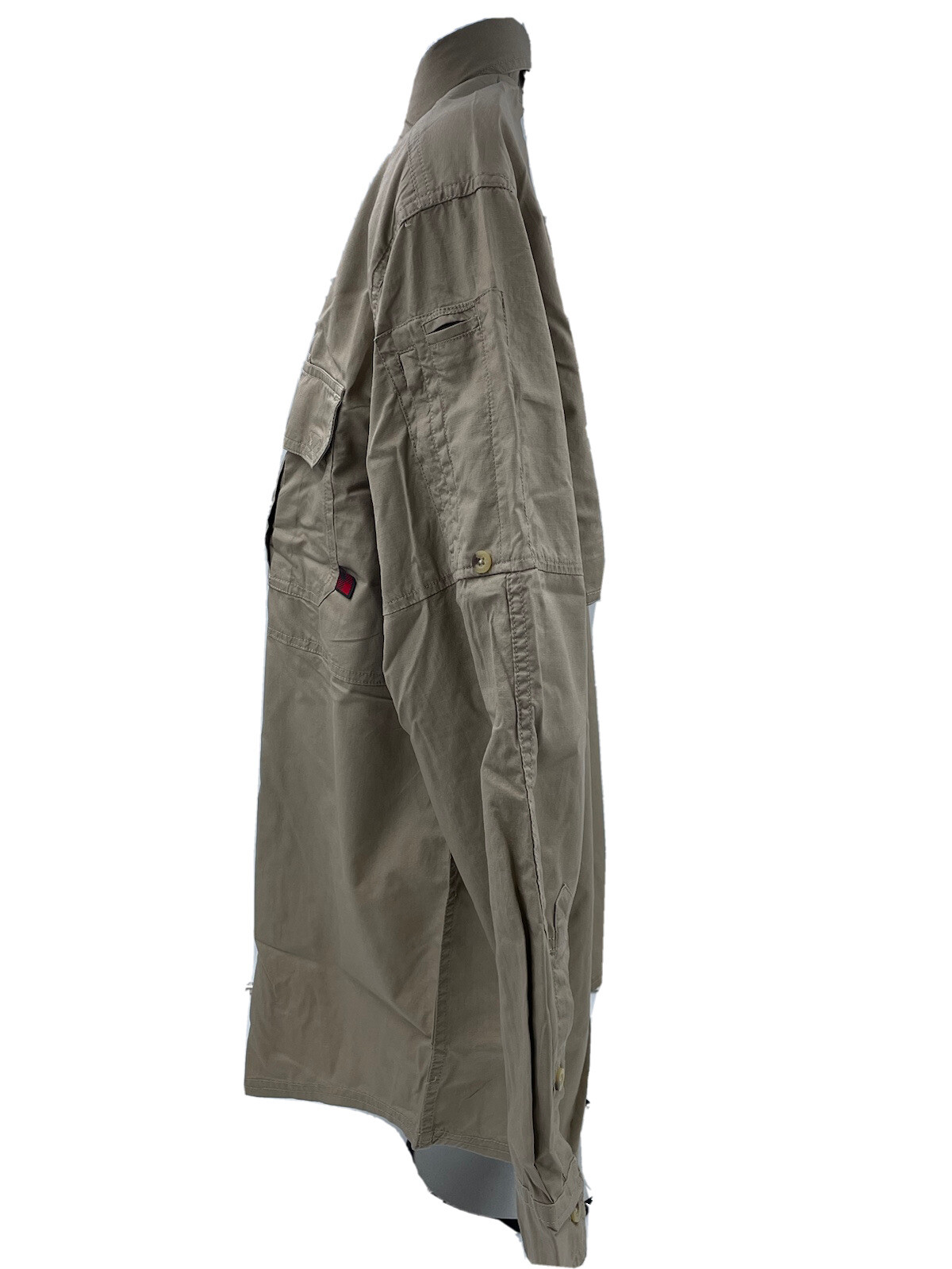 Woolrich Elite Series CCW Men’s Long Sleeve Khaki Operator Shirt Sz L 44912