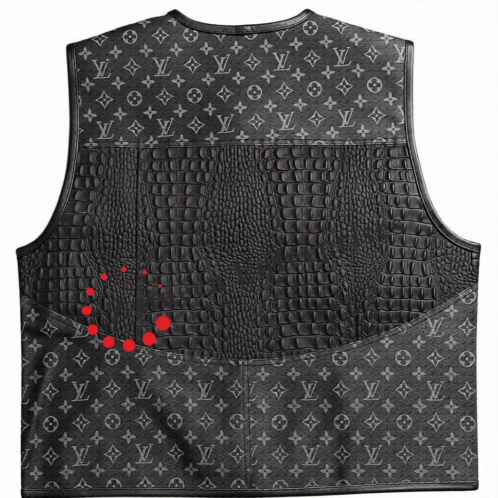 Men’s Black Leather Vest Luxury Designer Style Biker Waistcoat Handmade Vest