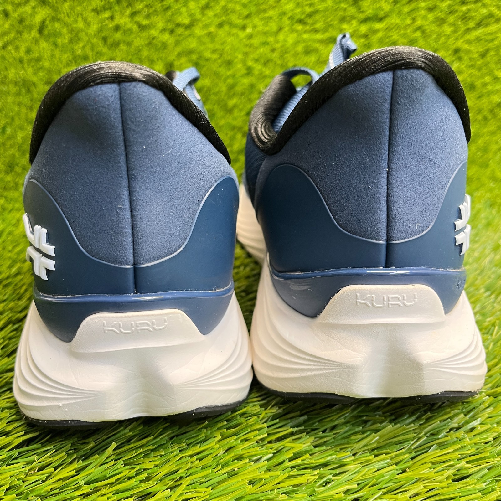 Kuru Atom 2 Mens Size 10 Blue White Athletic Running Walking Shoes Sneakers