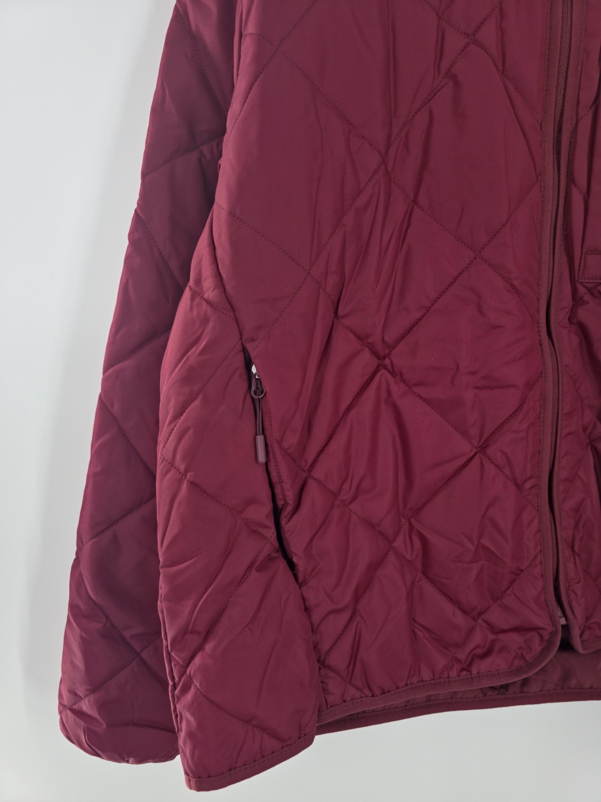 All in Motion Men’s Lightweight Packable Hooded Full Zip Jacket Burgundy XXL