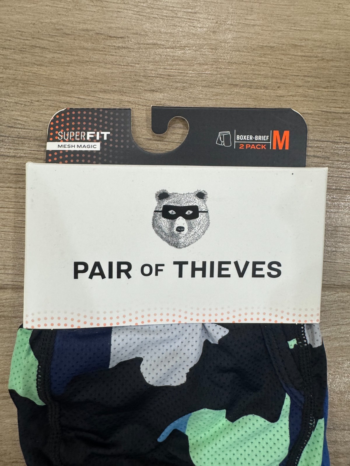 New Pair of Thieves 2-PACK Men’s Boxer Briefs MEDIUM Mesh Performance Superfit