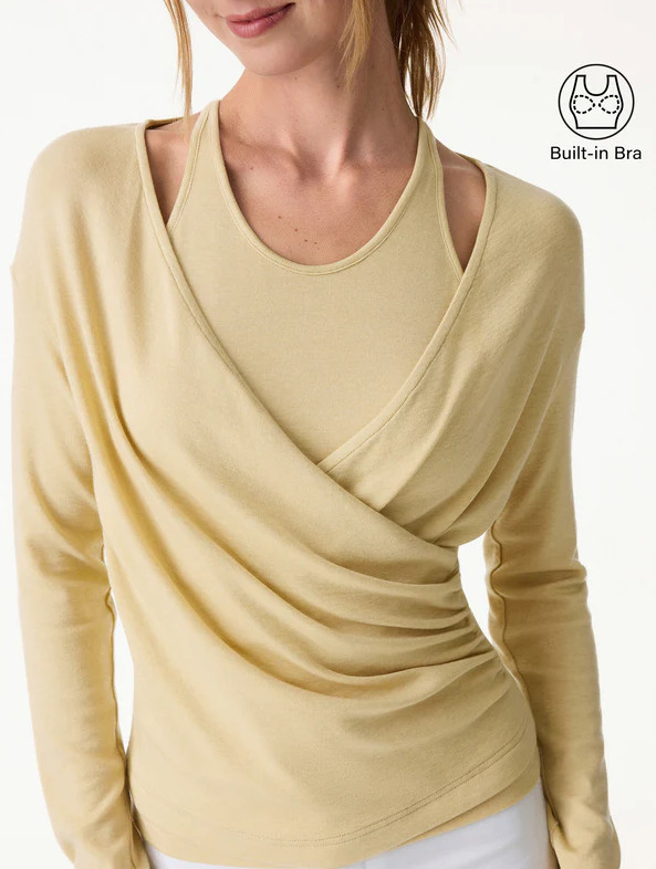 OGL Summer Two Piece Cami Surplice Ruched Top Set Women New