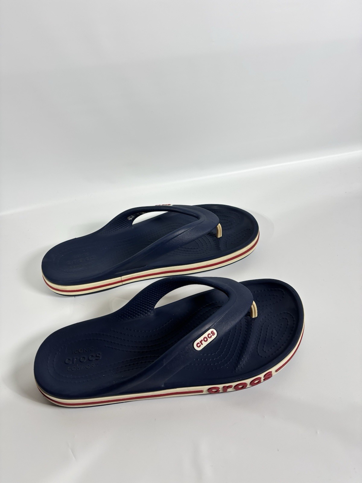 Crocs Unisex Adult Bayaband Clogs/ Size M 6 W 8/ Blue/White/Red