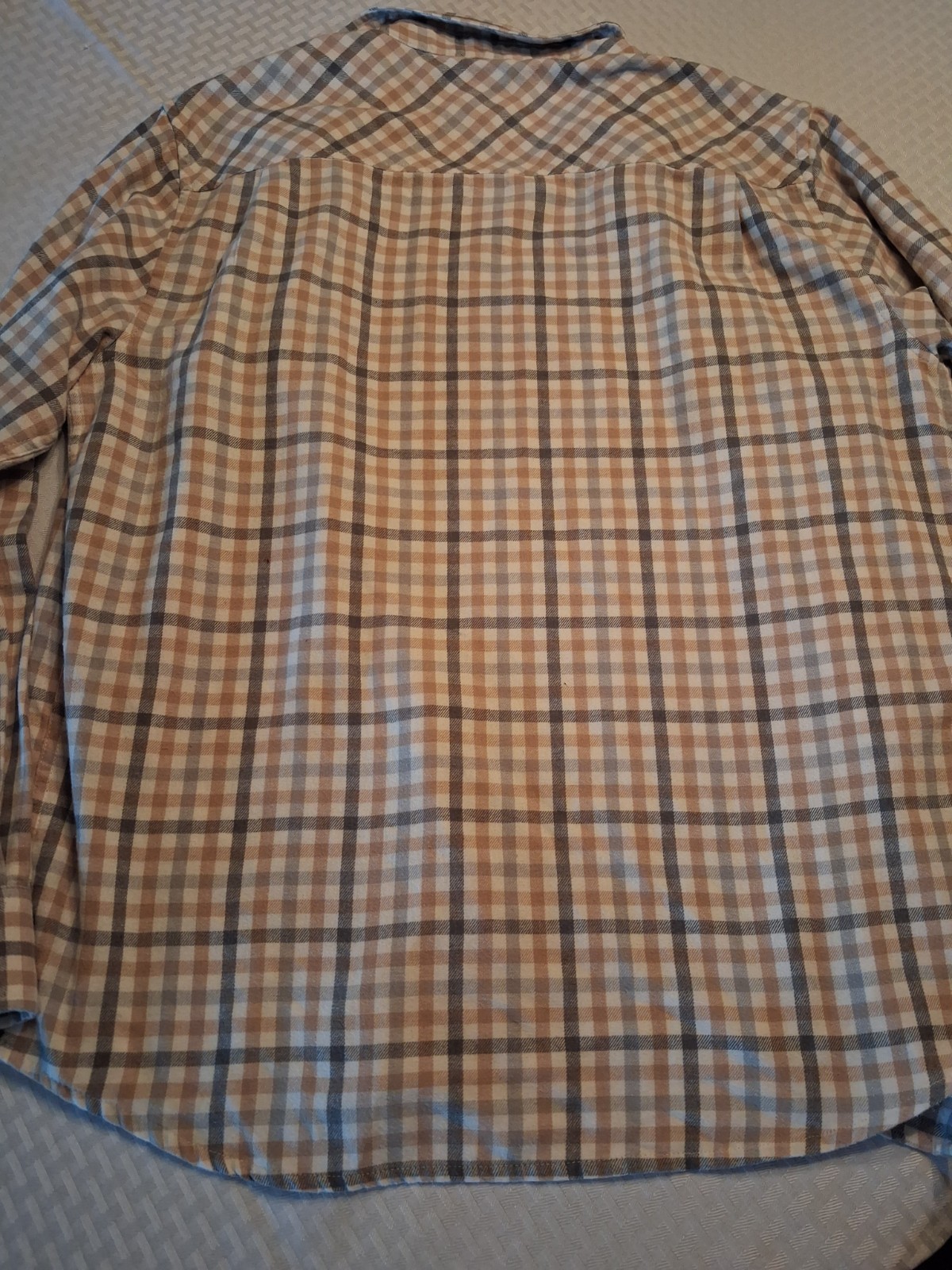 Weatherproof Vintage Men’s Plaid Long Sleeve Button-Front Shirt Pockets Point