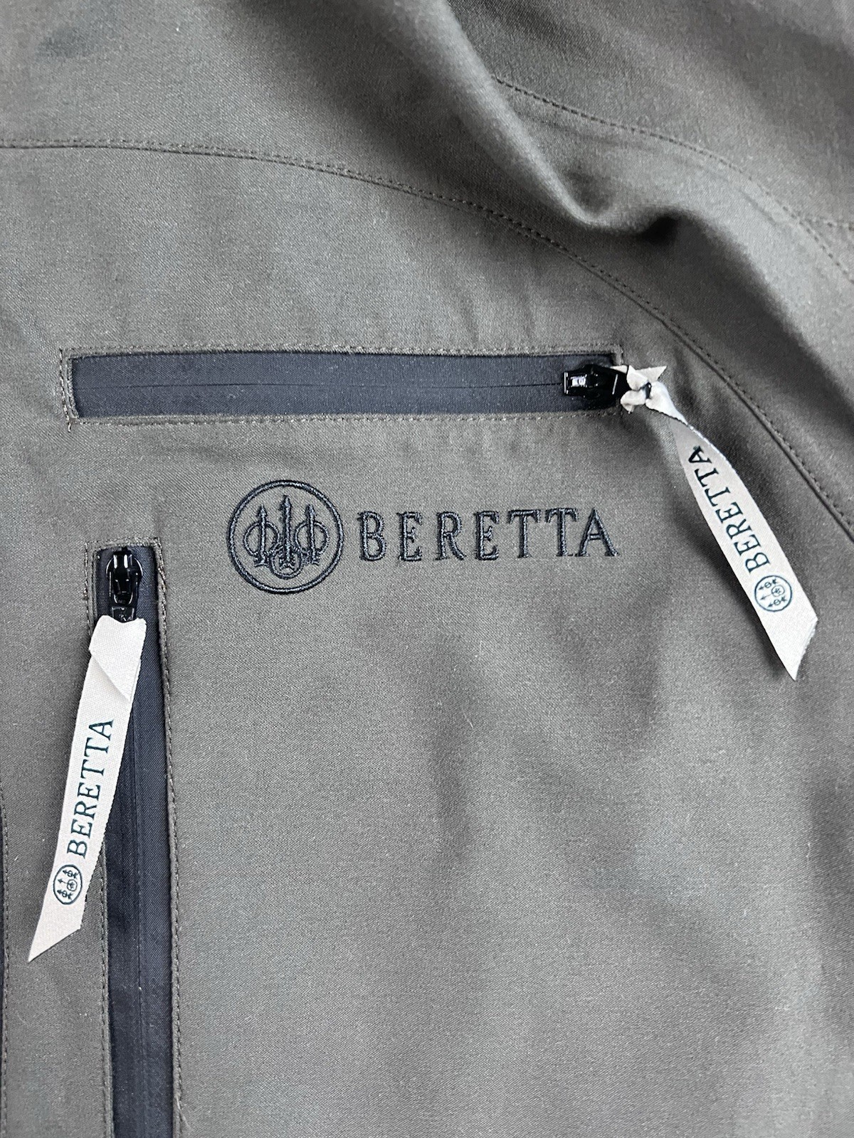 Beretta Gore-Tex Shell Jacket Men’s Large Paclite Olive Waterproof Hooded