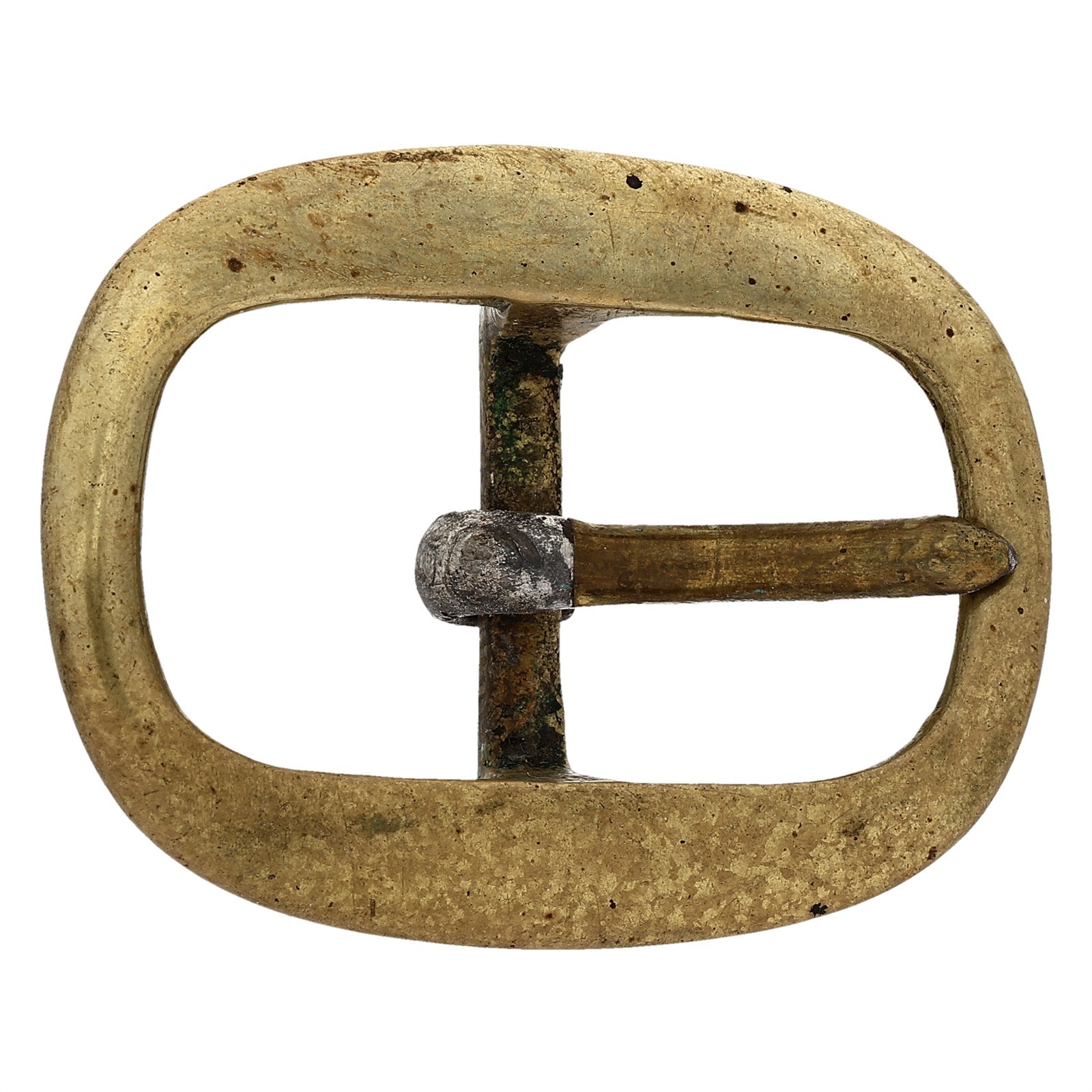 1″ Brass Plain Centerbar Antique Western Cowboy Workwear Vintage Belt Buckle