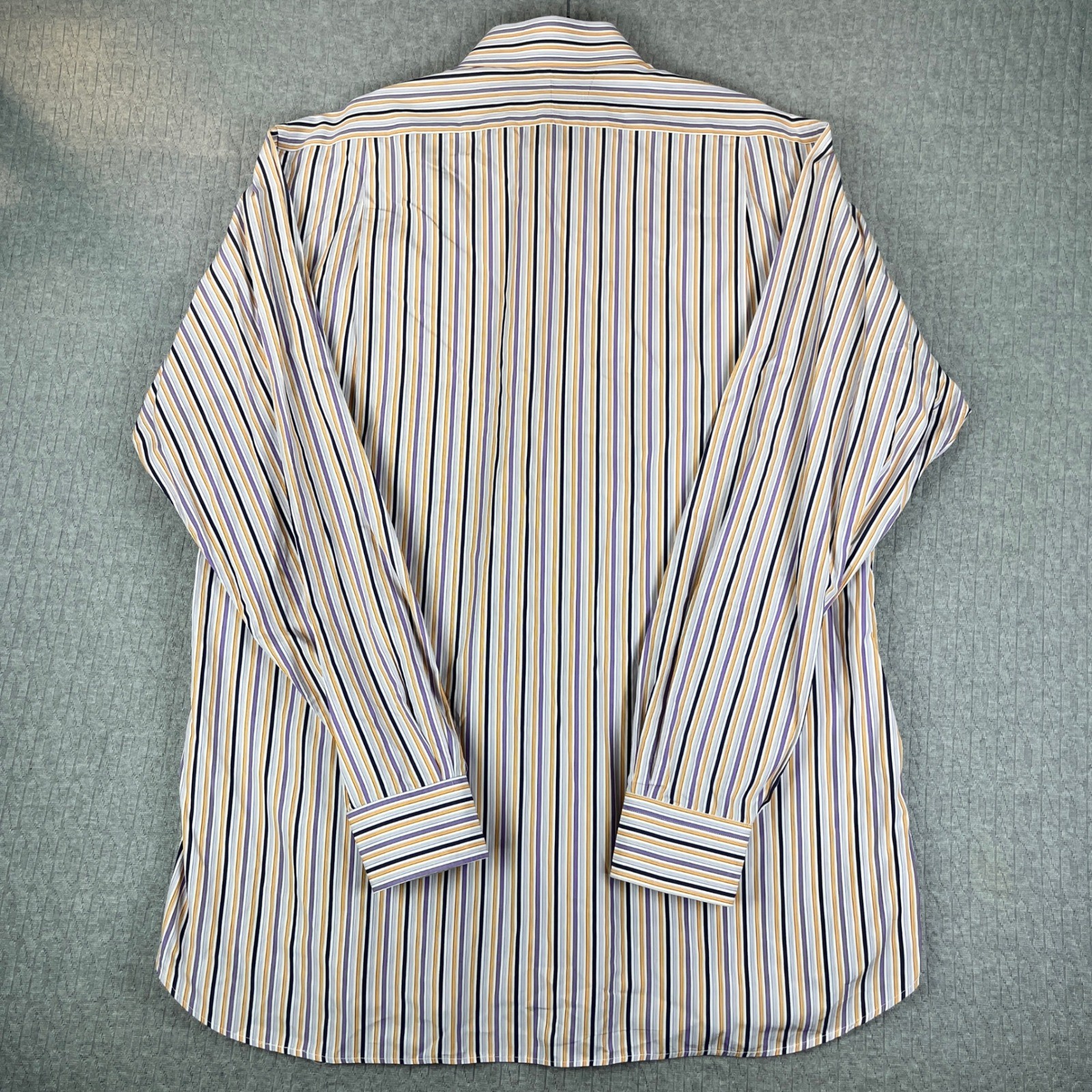 Burberry London Button Up Shirt Mens 17 L Multicolor Striped Neiman Marcus USA