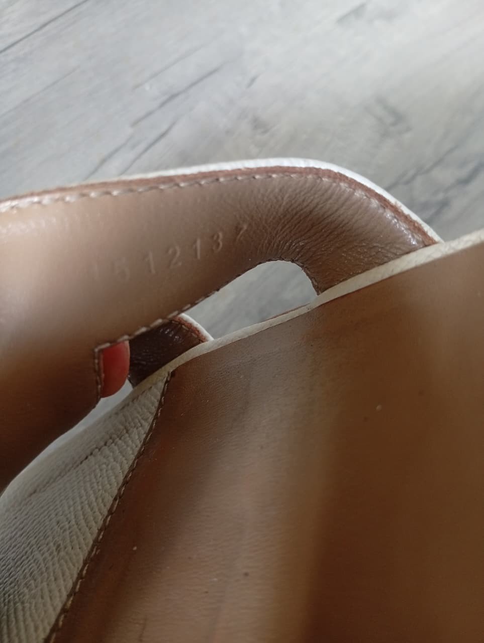Hermes Oran Sandals In White Size 38
