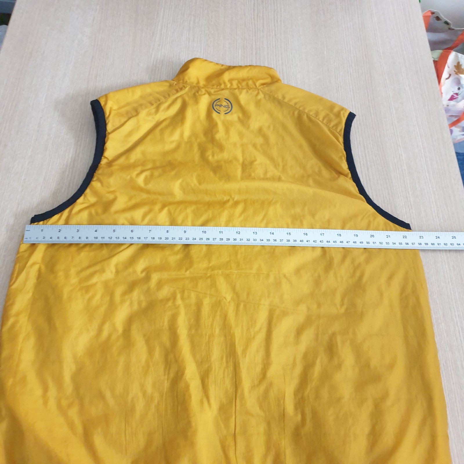 Ping Golf Gilet Mens Medium Blue Yellow Reversible Sensorwarm Bodywarmer Vest
