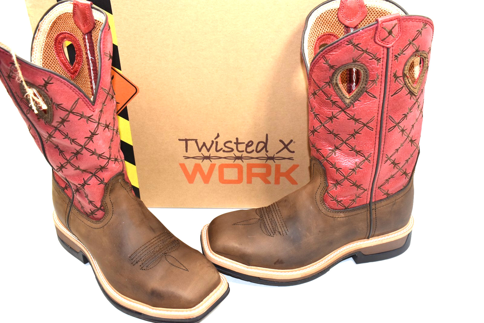 Twisted X Men’s 8 D Lite Western Work Boot Alloy Toe MLCA005 MEMORY FOAM FOOTBED